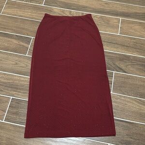 Giorgio Fiorlini Red Sparkly Skirt size L!